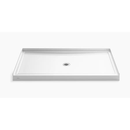 Sterling 60 x 38 Inch Guard Shower Base with Center Drain White