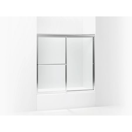 Sterling 56-1/4" High x 59-3/8" Wide Sliding Framed Shower Door with Clear Glass Silver