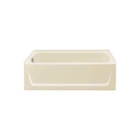 Sterling Ensemble 60" x 32-1/8" Vikrell Soaking Bathtub for Alcove Installations with Left Drain and ADA Compliant Almond