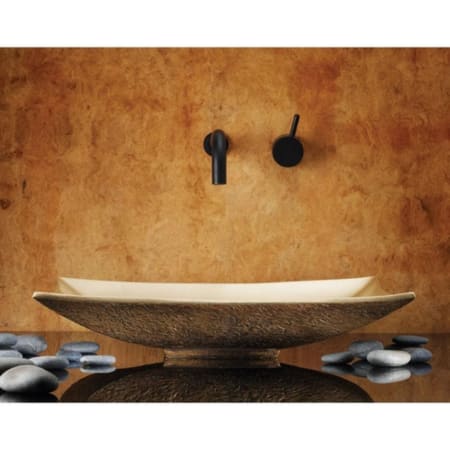 Stone Forest 17" Bronze Bathroom Sink Golden Bronze