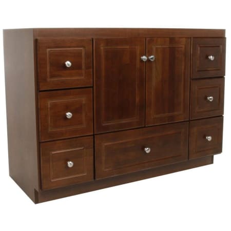 Strasser Simplicity 48" Single Free Standing Vanity Cabinet Only - Less Vanity Top Dark Alder