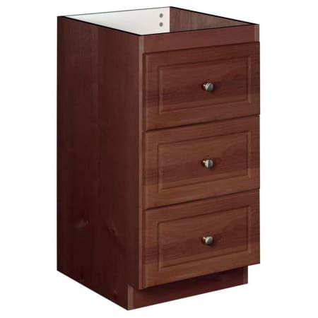 Strasser Simplicity 34-1/2" MDF and Plywood Bathroom Bridge or Side Cabinet Dark Alder