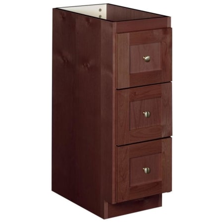 Strasser Simplicity 34-1/2" MDF and Plywood Bathroom Bridge or Side Cabinet Dark Alder