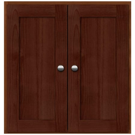Strasser Simplicity 25" MDF and Plywood Wall Mounted Bathroom Cabinet Dark Alder