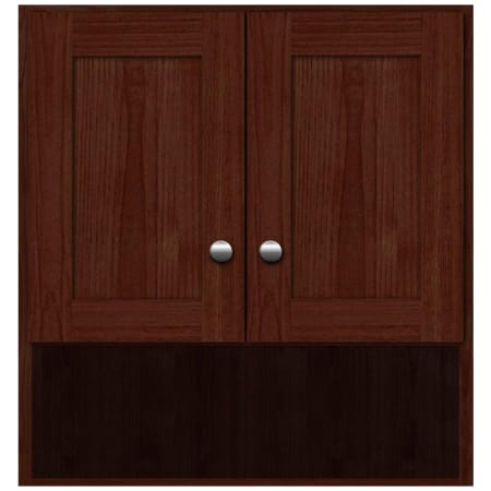 Strasser Simplicity 26" MDF and Plywood Wall Mounted Bathroom Cabinet Dark Alder