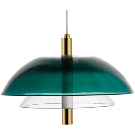 French Gold / Green Emerald / Clear