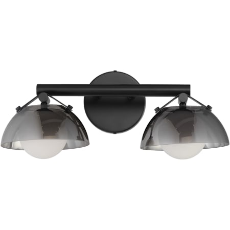 Studio M Domain 2 Light 18" Wide LED Bathroom Vanity Light by Mat Sanders Black