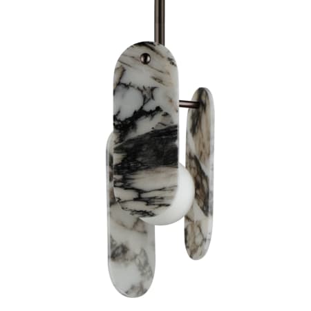 Studio M Megalith 7" Wide LED Abstract Mini Pendant by Nina Magon Brushed Bronze