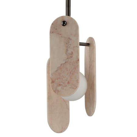 Studio M Megalith 7" Wide LED Abstract Mini Pendant by Nina Magon Brushed Bronze