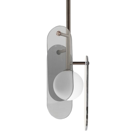 Studio M Megalith 7" Wide LED Abstract Mini Pendant Brushed Bronze