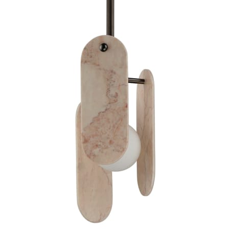 Studio M Megalith 7" Wide LED Abstract Mini Pendant Brushed Bronze