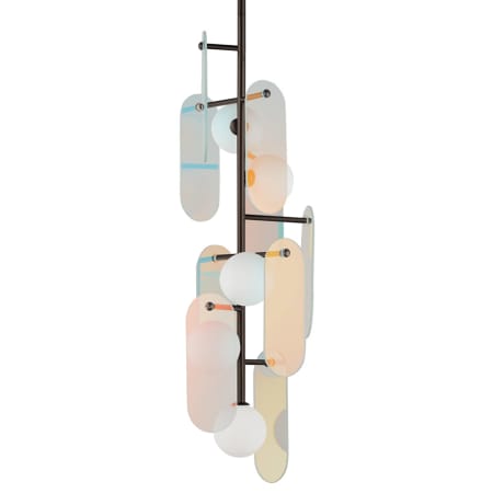 Studio M Megalith 5 Light 13" Wide LED Abstract Pendant Brushed Bronze