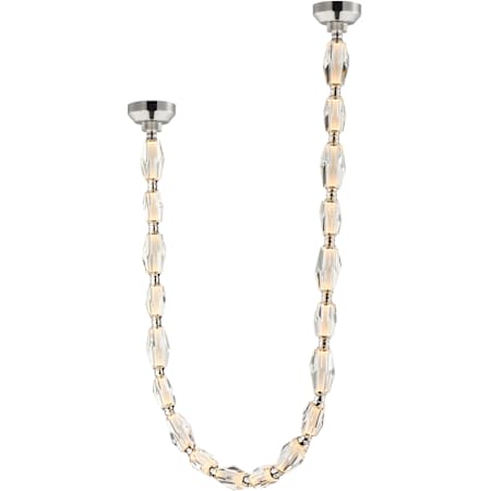 Studio M Dolce Vita 108" Wide Crystal Linear Pendant Polished Nickel