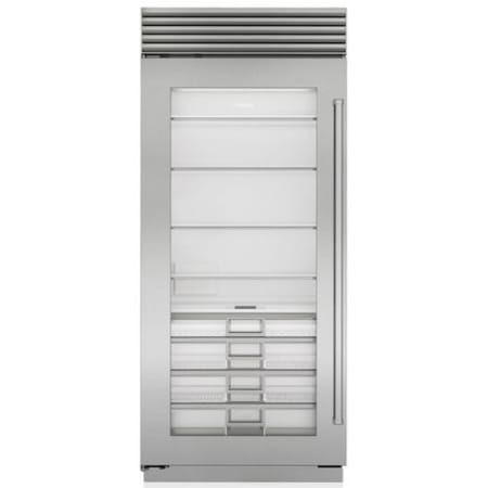 Finish: Sub-Zero Classic Series 36 Inch Wide 22.9 Cu. Ft. Column Refrigerator with Left Handed Door and Split Climate™ Cooling System Classic Stainless