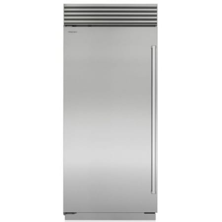 Finish: Sub-Zero Classic Series 36 Inch Wide 22.8 Cu. Ft. Energy Star Certified Column Refrigerator with Left Handed Door and Touch Controls Classic Stainless