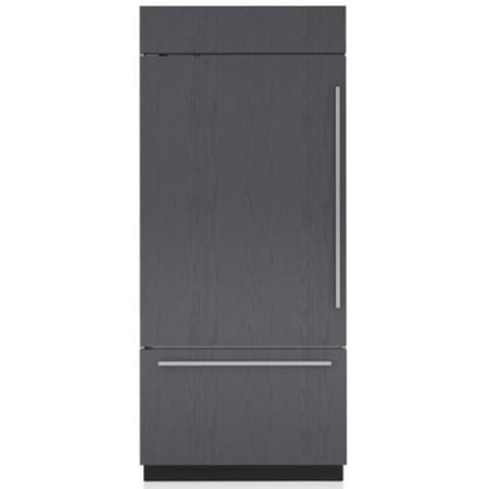 Finish: Sub-Zero Classic Series 36 Inch Wide 20.5 Cu. Ft. Panel Ready Energy Star Certified Bottom Freezer Refrigerator with Water Dispenser and Left Handed Door Panel Ready
