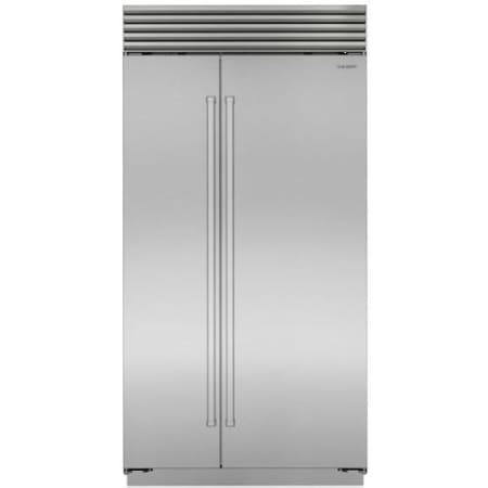 Finish: Sub-Zero Classic Series 42 Inch Wide 24.8 Cu. Ft. Side By Side Refrigerator with WiFi Capabilities Classic Stainless