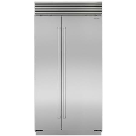 Finish: Sub-Zero Classic Series 42 Inch Wide 24.8 Cu. Ft. Side By Side Refrigerator with ClearSight™ LED Lighting Classic Stainless