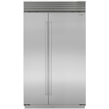 Finish: Sub-Zero Classic Series 48 Inch Wide 29.1 Cu. Ft. Side By Side Refrigerator with Touch Controls Classic Stainless