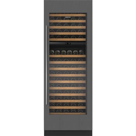 Finish: Sub-Zero Designer Series 30 Inch Wide 146 Bottle Capacity Built-In Wine Cooler with Dual Zone Cooling and Right Handed Door - High Altitude Model Panel Ready