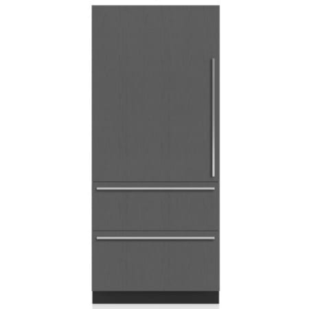 Finish: Sub-Zero Designer Series 36 Inch Wide 19.6 Cu. Ft. Panel Ready Bottom Freezer Refrigerator with Left Handed Door and Adjustable Door Bins Panel Ready