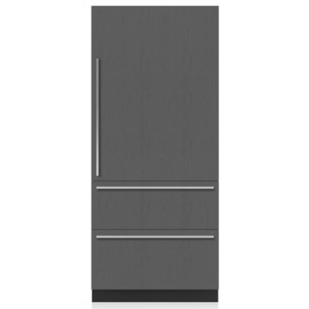 Finish: Sub-Zero Designer Series 36 Inch Wide 20.4 Cu. Ft. Panel Ready Energy Star Certified All Fridge Refrigerator with Water Dispenser and Right Handed Door Panel Ready