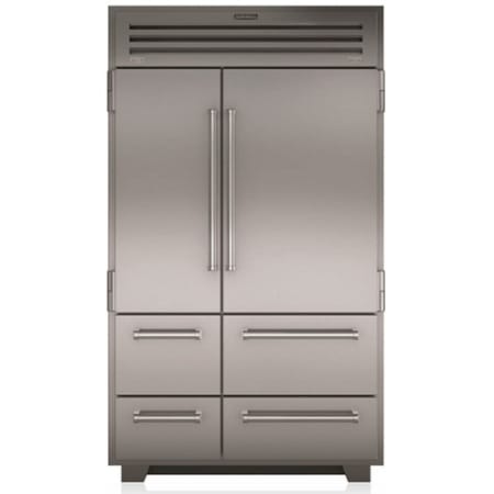 Finish: Sub-Zero 48 Inch Wide 30.4 Cu. Ft. French Door Refrigerator Stainless Steel