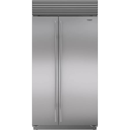 Finish: Sub-Zero Classic Series 42 Inch Wide 24.8 Cu. Ft. Side By Side Refrigerator with ClearSight™ LED Lighting Classic Stainless