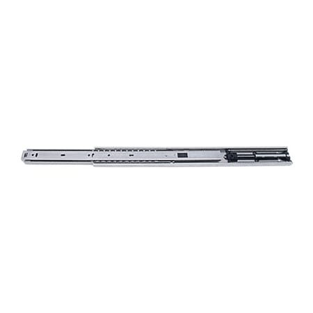 Sugatsune 20 Inch Full Extension Ball Bearing Drawer Slides with 77 Pound Weight Capacity and Soft Close - Pair Satin Stainless