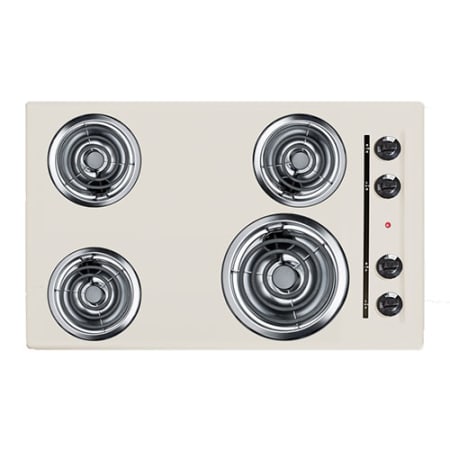 Summit 30" Electronic Cooktop with Electronic Ignition and 4 Open Burners Bisque
