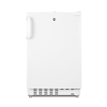 Summit Accucold 20 Inch Wide 2.68 Cu. Ft. Compact Refrigerator with Adjustable Shelves in White White