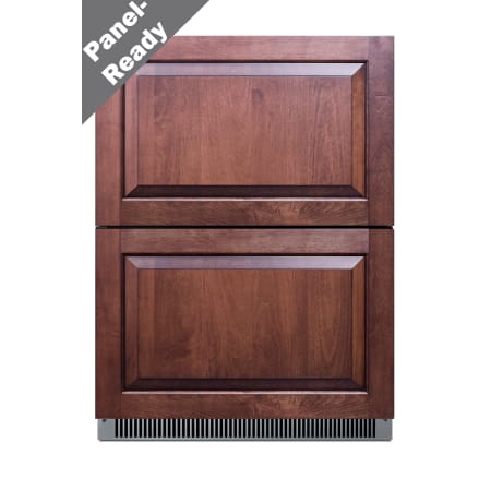 Summit 24 Inch Wide 3.5 Cu. Ft. Built-In Energy Star Commercial Undercounter Freezer with Removable Drawers and Digital Thermostat Panel Ready