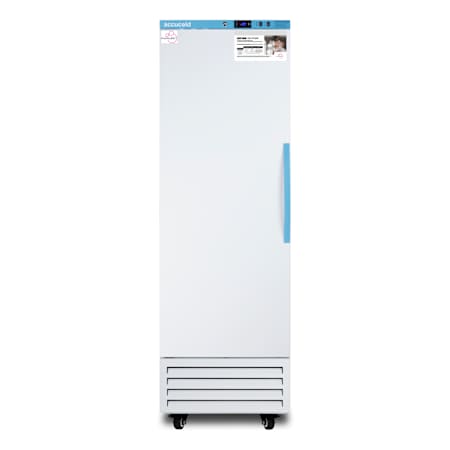 Summit Accucold 24 Inch Wide 9.53 Cu. Ft. Medical Refrigerator with Adjustable Temperature and Microprocessor Control Panel White