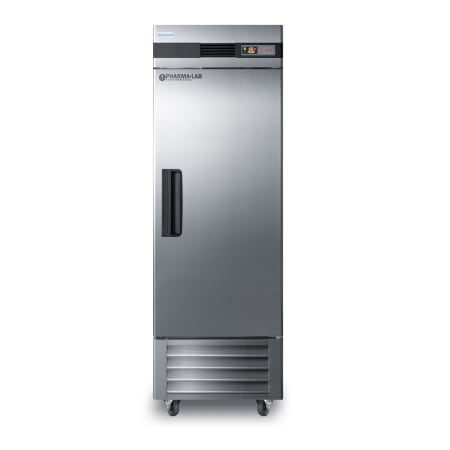 Summit 28 Inch Wide 23 Cu. Ft. Medical Freezer with Temperature Alarm - Right Hand Door Swing Stainless Steel