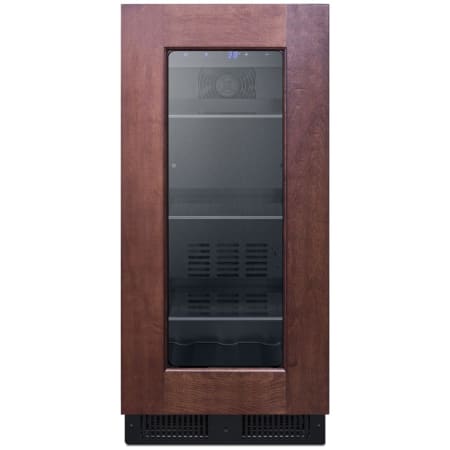 Summit 15 Inch Wide 50 Can Capacity Panel Ready Beverage Cooler with Digital Controls and LED Lights Panel Ready