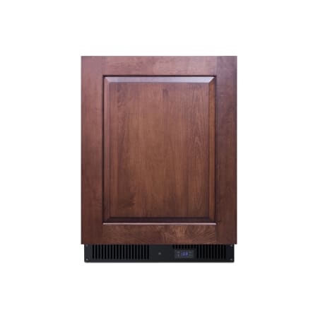 Summit 24 Inch Wide 3.7 Cu. Ft. Built-In Upright Compact Freezer with Adjustable Shelves and Temporary Memory Function Panel Ready