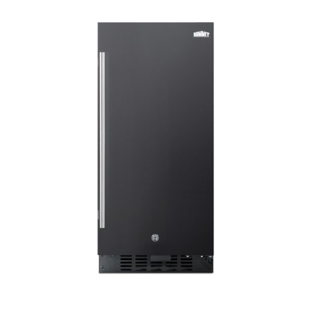 Summit 15 Inch Wide 2.2 Cu. Ft. Compact Refrigerator with Black Cabinet Black / Glass