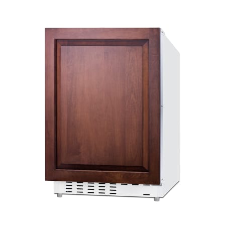 Summit 21 Inch Wide 2.68 Cu. Ft. Compact Refrigerator and Freezer Combo with Left Hand Door and White Cabinet Panel Ready