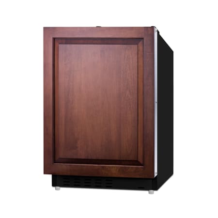 Summit 21 Inch Wide 2.68 Cu. Ft. Compact Refrigerator and Freezer Combo with Left Hand Door and Black Cabinet Panel Ready
