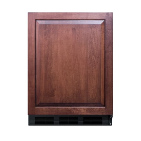 Summit 24 Inch Wide 5.5 Cu. Ft. Compact Refrigerator with Adjustable Glass Shelves Panel Ready
