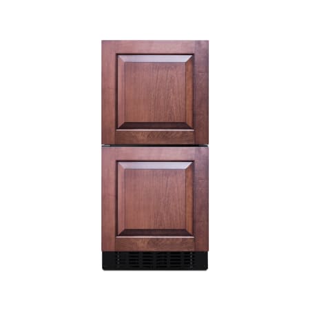Summit 15 Inch Wide 1.7 Cu. Ft. Refrigerator Drawers with Adjustable Legs Panel Ready