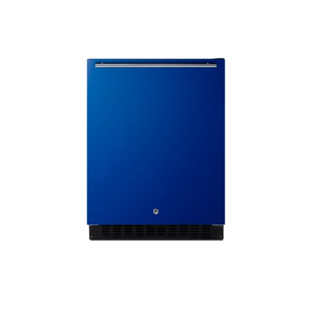 Summit 24 Inch Wide 30 Can Capacity Wine and Beverage Cooler Combo with High Temperature Alarm Blue