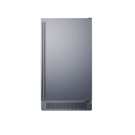Summit 18 Inch Wide Built-In Undercounter Ice Machine with 60 Lbs. Daily Ice Production, ADA Compliant Design, and Automatic Defrost Stainless Steel