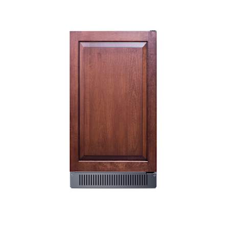 Summit 18 Inch Wide Built-In Undercounter Ice Machine with 60 Lbs. Daily Ice Production, ADA Compliant Design, and Weatherproof Design - Left Swing Door Panel-Ready