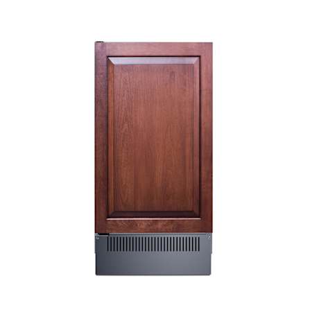 Summit 18 Inch Wide Built-In Undercounter Ice Machine with 60 Lbs. Daily Ice Production and Ice Selection - Left Swing Door Panel-Ready
