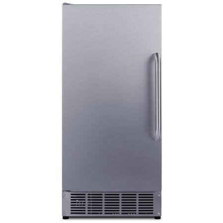 Summit 15 Inch Wide 25 Lbs. Capacity Automatic ADA Compliance Clear Ice Maker with 45 Lbs. Daily Ice Production Stainless Steel