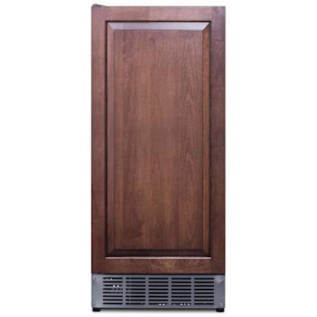 Summit 15 Inch Wide 25 Lbs. Capacity Built-In Commercial Clear Ice Maker with 45 Lbs. Daily Ice Production and Stainless Cabinet/Toe Kick Panel Ready