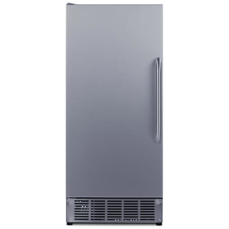 Summit 15 Inch Wide 25 Lbs. Capacity Built-In Commercial Clear Ice Maker with 45 Lbs. Daily Ice Production and Insulated Storage Bin Stainless Steel