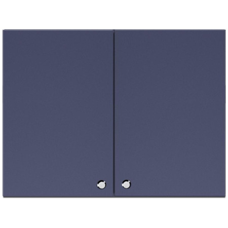 Summit 24 Inch Wide x 18 Inch Tall Double Door Wall Cabinet with Concealed Hinges and Easy Adjusting Blue