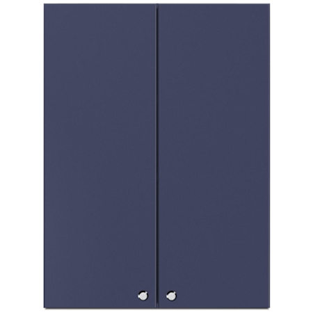 Summit 24 Inch Wide x 30 Inch Tall Double Door Wall Cabinet with Concealed Hinges and Easy Adjusting Blue